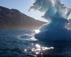 A bergy bit off the east coast of Greenland 2008